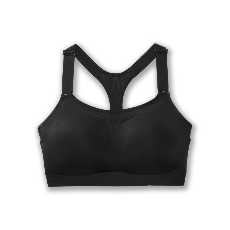 Brooks Dare Racerback - Womens Running Bra - Black (06352GWUC)